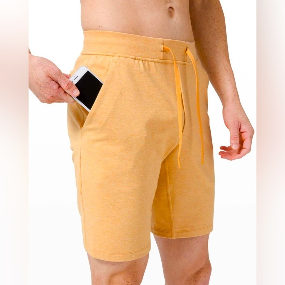 Lululemon City Sweat Short French Terry 9" Heathered Beeswax- Men’s Small NWOT
